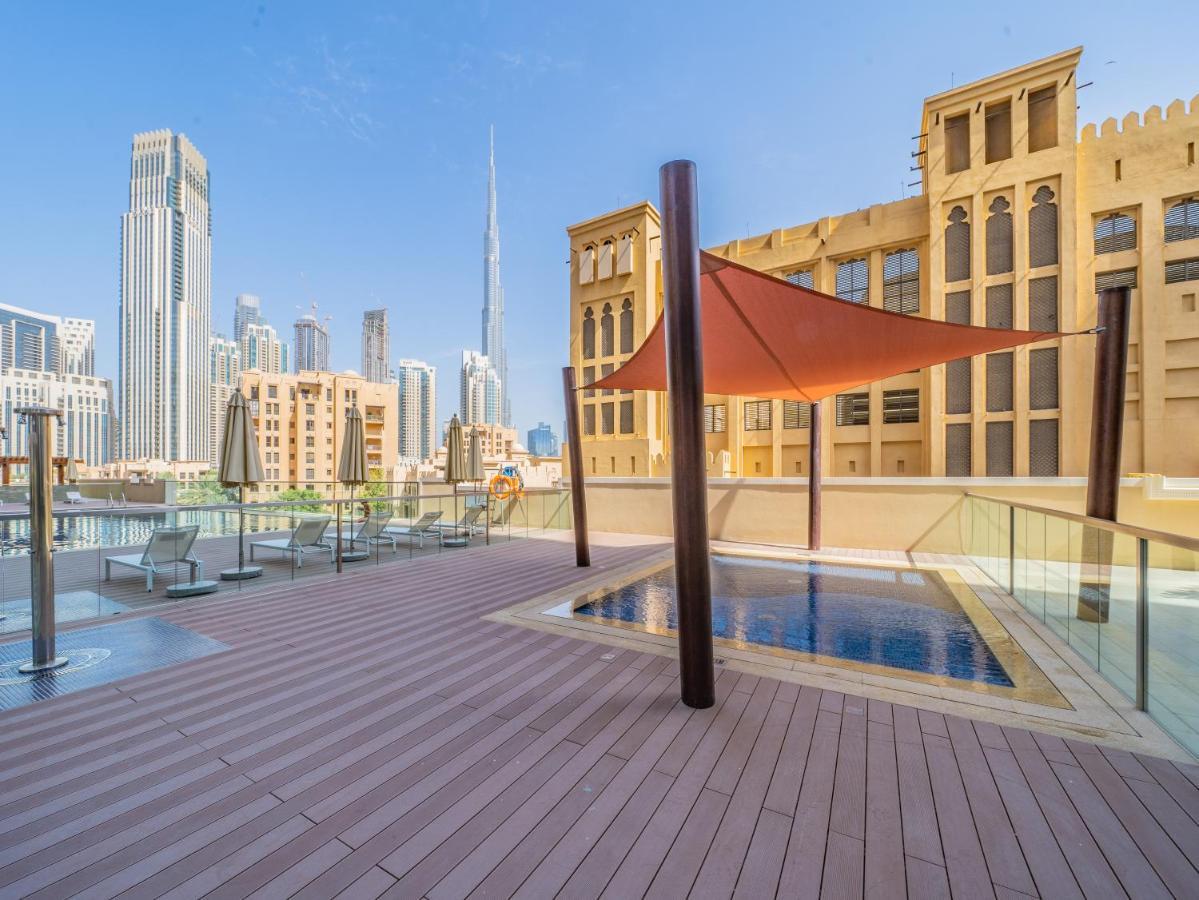 Nouveau Art Deco 3Br With Burj & Canal Views Dubái Exterior foto